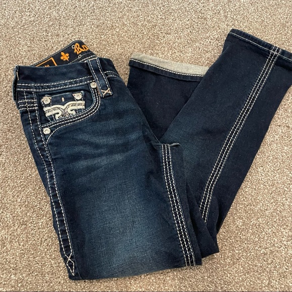 CROPPED ROCK REVIVAL DENIM SIZE 25 - Picture 7 of 8